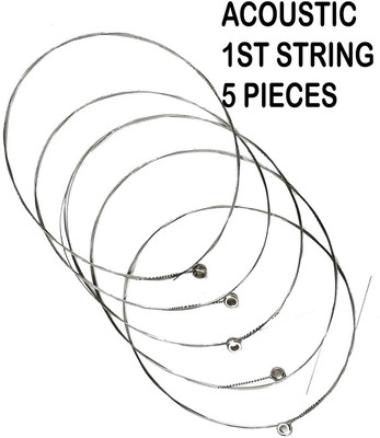 music galaxy Acoustic 1ST E STRING FOR ACOUSTIC GUITAR MODL66 Guitar String(5 Strings)