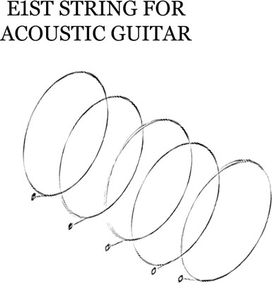 jijya Acoustic e1st 5 pcs a40 Guitar String(5 Strings)