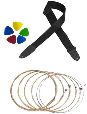 beatbox Acoustic KARUNA STRING BLACK BELT 5 PICKS MGJA5 Guitar String(6 Strings)