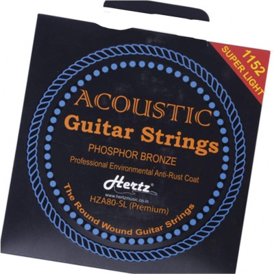 Hertz Acoustic HZR PREMIUM STRING FOR AC MG MDL A7 Guitar String(6 Strings)