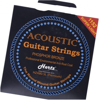Hertz Acoustic HERTZZ PREMIUM Guitar String(6 Strings)