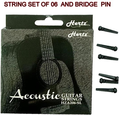 Hertz Acoustic ADVANCE WITH BRIDGE PIN 06 HZR MDA25 Guitar String(6 Strings)