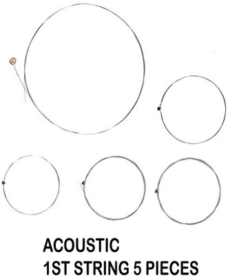 music galaxy Acoustic 1ST E STRING FOR ACOUSTIC GUITAR MODL47 Guitar String(5 Strings)