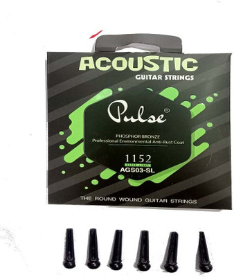 MUSIKING Acoustic PULSE GREEN ASOCUTIC STRING SET OF 6 WIRE Guitar String(6 Strings)