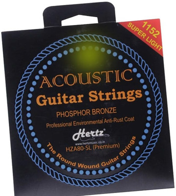 Hertz Acoustic PREMIUM STRING SET Guitar String(6 Strings)