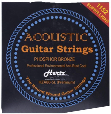 Hertz Acoustic HERTZZ PREMIUM A Guitar String(6 Strings)