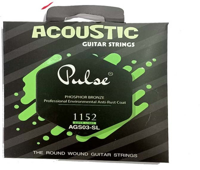 music galaxy Acoustic PULSE GREEN STRING SET FOR ACOUSTIC GUITAR MG Guitar String(6 Strings)