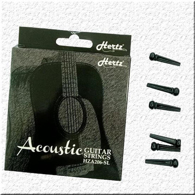 Hertz Acoustic ADVANCE WITH BRIDGE PIN 06 HZR MDB7 Guitar String(6 Strings)