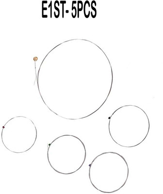 music galaxy Acoustic 5 PCK OF E1ST Guitar String(5 Strings)