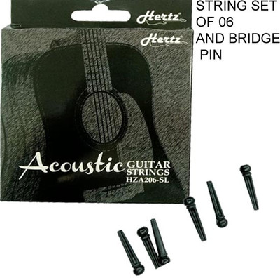 Hertz Acoustic ADVANCE WITH BRIDGE PIN 06 HZR MDA12 Guitar String(6 Strings)