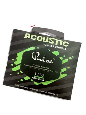 music galaxy Acoustic PULSE STRING GREEN ACOUSTIC STRING SET Guitar String(6 Strings)