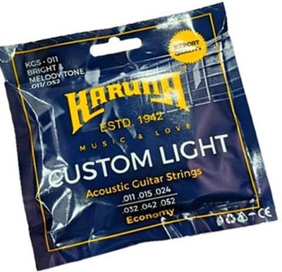KARUNA Acoustic CUSTOM LIGHT GAUGE MG 17 Guitar String(6 Strings)