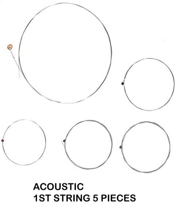 MUSIKING Acoustic 1ST E STRING FOR ACOUSTIC GUITAR MODL27 Guitar String(5 Strings)