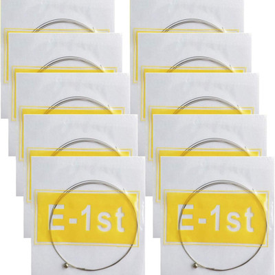 Urban Infotech Acoustic E 1st Guitar Silver String with 5 picks Guitar String(Pack of 10, 10 Strings)
