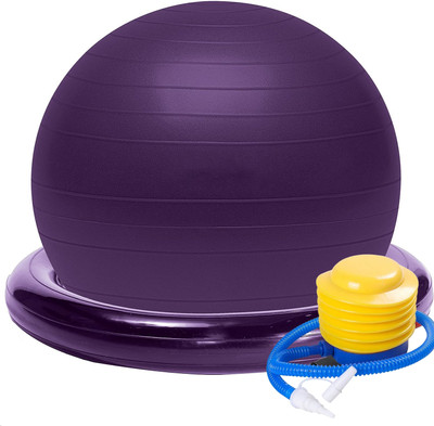 keycraze Gym ball balance ball with ring Gym Ball(With Pump)