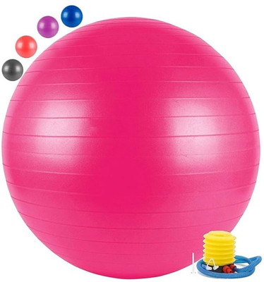 mbuys 65 cm Gym Ball Anti Burst Extra Thick Exercise, Balance Stability Fitness Gym Ball(With Pump)