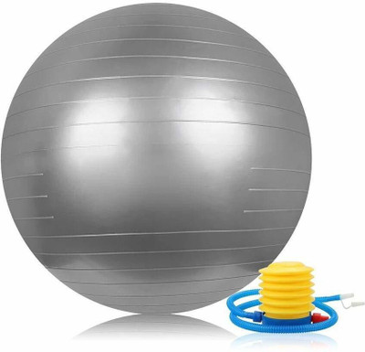 IRIS Fitness Gym Ball 55 cm (Silver) Gym Ball(With Pump)