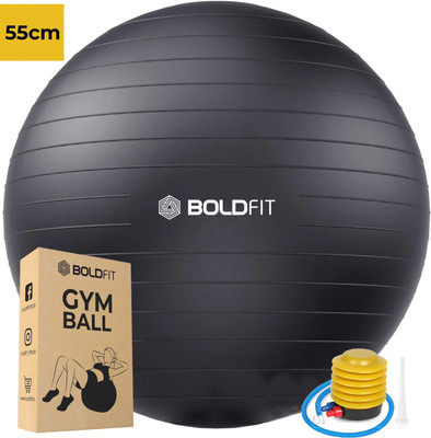 BOLDFIT Gym Ball 55 Cm Exercise Ball Yoga Ball Swiss Ball Pregnancy Ball Balloon Workout Gym Ball(With Pump)