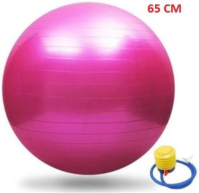 GYM KART Exclusive Gym Ball Anti Burst 65 cm with Foot Pump Gym Ball(With Pump)