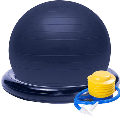 Leosportz Gym ball balance ball with ring Gym Ball(With Pump)
