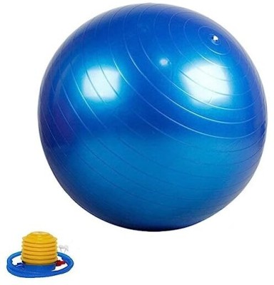 Karuna Unisex Anti-Burst Exercise Gym Ball 65cm with Pump-Exercise Rubber Ball Gym Ball(With Pump)