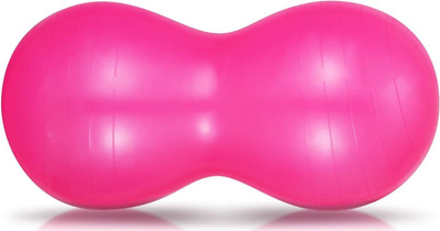 KEVJ Rubber Anti-Burst Gym Ball, Peanut Shape, 95X45 cm, Gym Ball(With Pump)