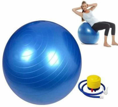 Shunya Anti brusht gym ball with home Exercise with Foot Pump Gym Ball(With Pump)