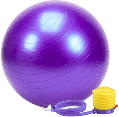 GJSHOP Anti-Burst Gym Ball for Exercise, Pregnancy & Workout For Men & Women Gym Ball(With Pump)