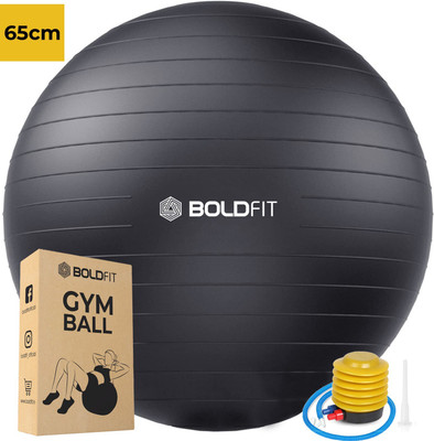 BOLDFIT Gym Ball 65 Cm Exercise Ball Yoga Ball Swiss Ball Pregnancy Ball Balloon Workout Gym Ball(With Pump)