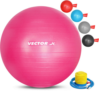 VECTOR X Gym Ball Exercise Ball Yoga Ball Pregnancy Ball Workout Gym Ball With Pump Gym Ball(With Pump)