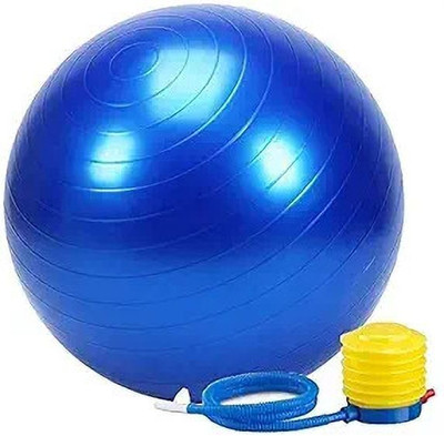 Shopeleven Exercise Gym Ball 55cm with Pump Stability Fitness Yoga Home Office Unisex, Kids Gym Ball(With Pump)