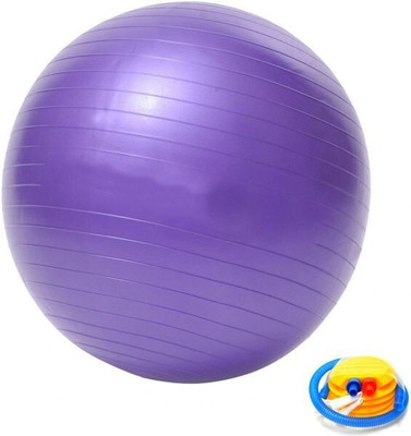 IRIS Fitness Anti-burst Exercise 55 cm Purple Gym Ball(With Pump)
