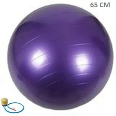 Sports Era Quality Gym Ball Anti Burst 65 cm with Foot Pump Gym Ball Gym Ball(With Pump)