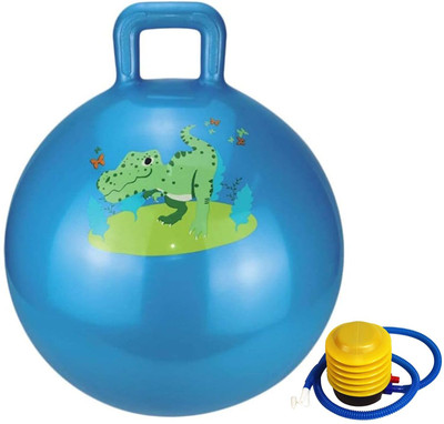 RANGATE Bouncy Ball with Handles & Pump / Sit and Bounce Rubber Hop Ball Gym Ball 75 CM Gym Ball(With Pump)