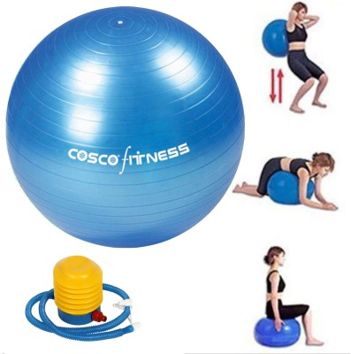 COSCO gym ball for home, gym ball for fitness exercise, yoga ball, pregnancy Gym Ball(With Pump)