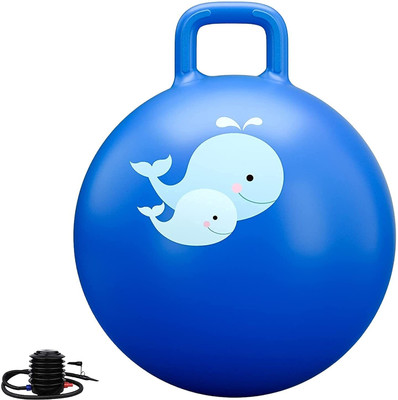 CLOYSTER Sit and Bounce Rubber Hop Ball for Boys Girls Toys,Bouncy Ball with Handles Gym Ball