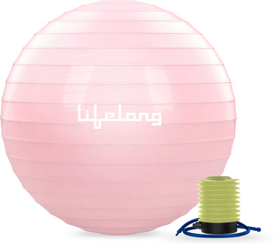 Lifelong LLFAGB55 Exercise Gym Ball|Yoga Ball for Women & Men|Swiss Ball for Training Gym Ball(With Pump)