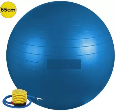 Aepigo Anti Burst Gym Ball | Exercise Ball | Yoga Ball | Workout Ball , 65 Cm (Blue) Gym Ball(With Pump)
