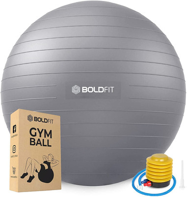 BOLDFIT Gym Ball 75 Cm Exercise Ball Yoga Ball Swiss Ball Pregnancy Ball Balloon Workout Gym Ball(With Pump)