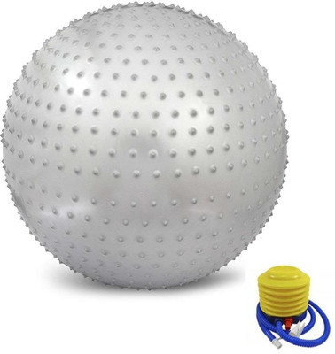 IRIS Fitness Spikes Grey Anti-burst 55 cm Gym Ball(With Pump)