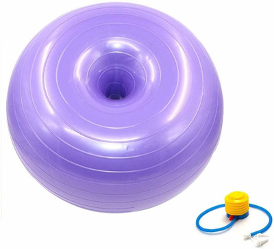 IRIS Fitness Exercise 50 cm Donut Yoga Ball Workout Core Training Stability Ball Gym Ball(With Pump)