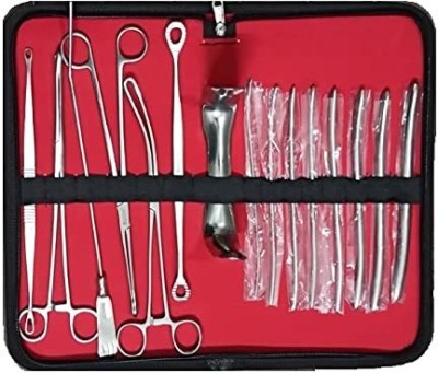 GOLDFINCH Premium Quality DNC Set, D&C Instruments Kit (Set of 15 Pcs) Utility Forceps