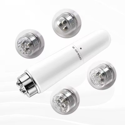 Finzatik 4 in1 Face Massager,Mini Face Massager Electric Anti-Aging Acupressure Vibration
