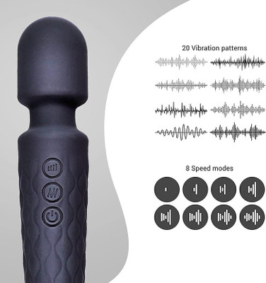 5teknova Personal Wand Full Body Massager Powerful, Waterproof, Wireless qaz102