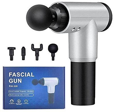 BEAUTYKINGDOM Fascial Massage Gun Deep Tissue Percussion Muscle Massager with 4 Attachments
