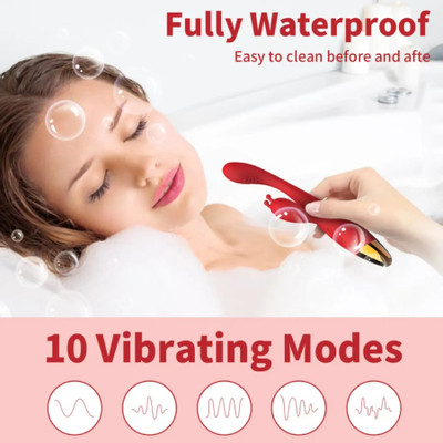Arousique Rabbit Heat 10 Modes Portable Manual Massager