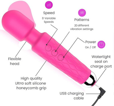 5teknova Personal Wand Neuropathy Full Body Massager Powerful, Waterproof, Wireless qaz55