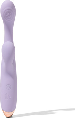 Thrillerrr Curlz Electric Rechargeable Body Massager with 10 Vibration Mode - Dark Purple