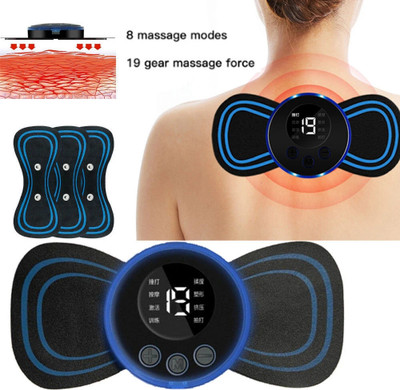 kemisha Mini Neck Massager,Reusable EMS Bioelectric Acupoints Massager Mat