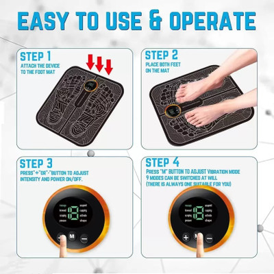 SFZ Massager For Pain Relief,Elecrtic EMS Massage Mat -8 Mode/16